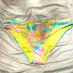 Bright bikini bottoms. Ribbed, non see through, great material.